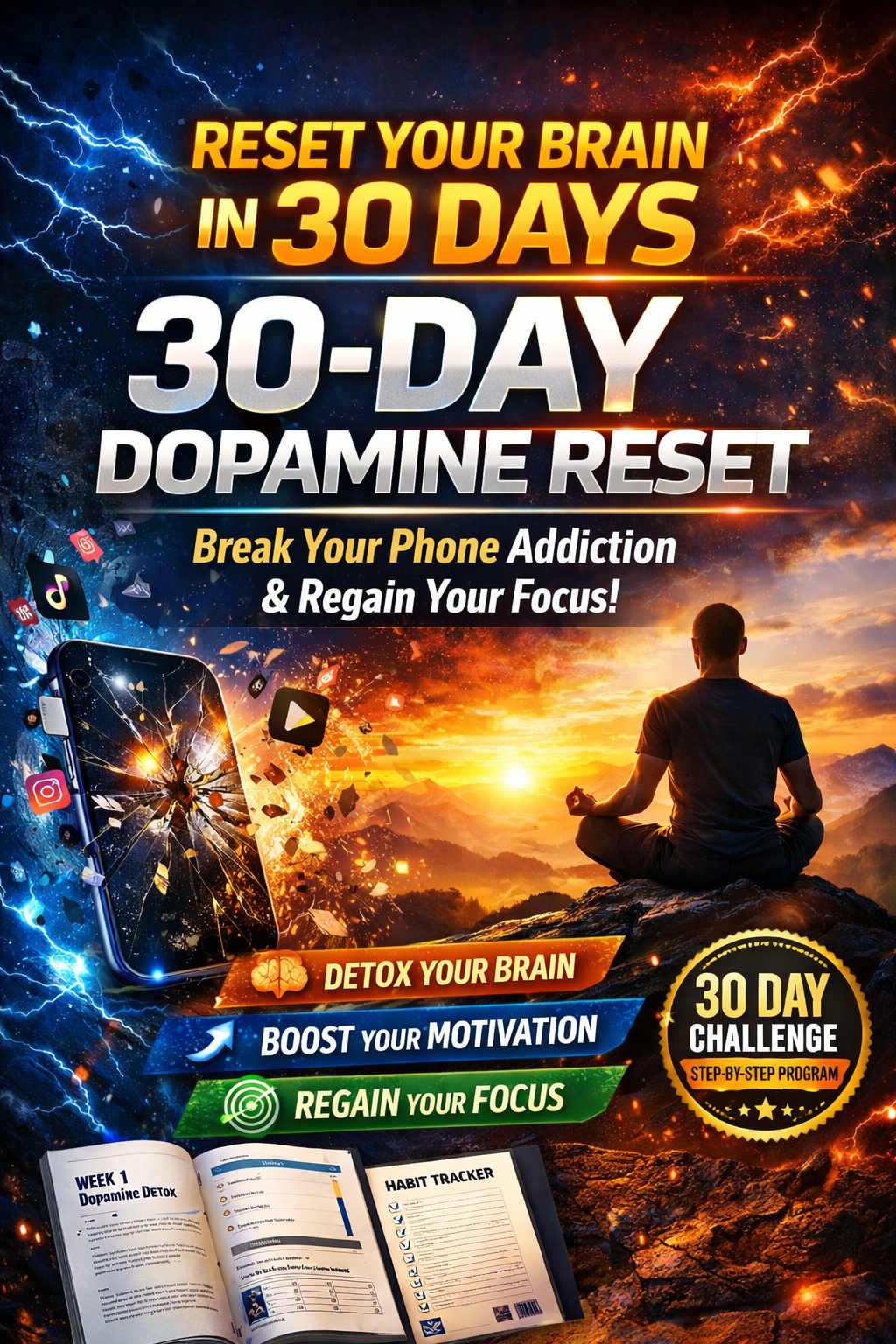 30-Day Dopamine Reset Guide for Focus & Self-Control